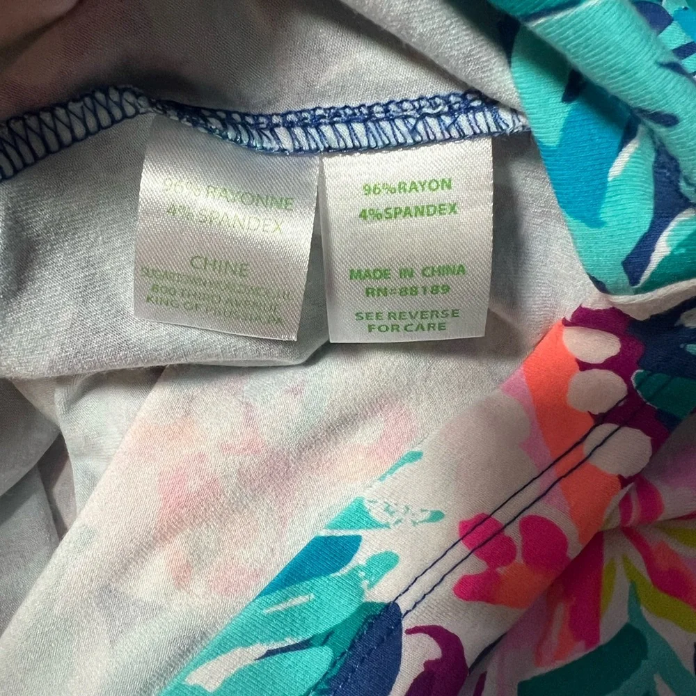 LILLY PULITZER 3/4 Sleeve Floral Print Dress - XS - Picture 5 of 5